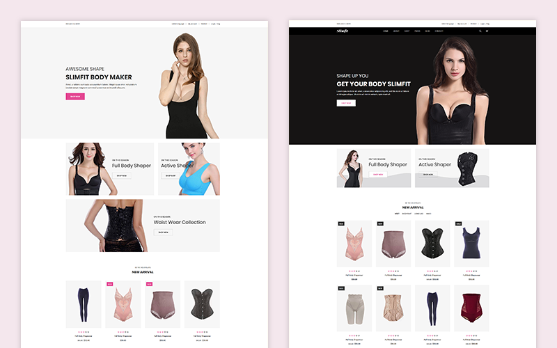 Slimfit - тема Shopify для электронной коммерции Shapewear