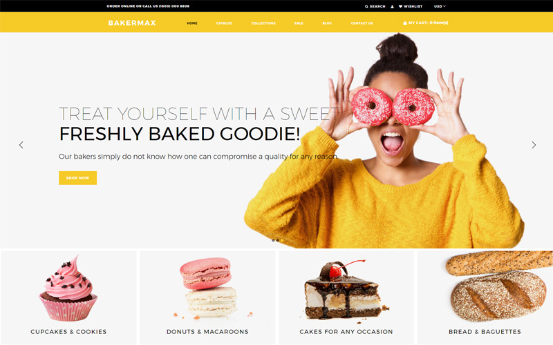 Bakermax -面包房shopify主题