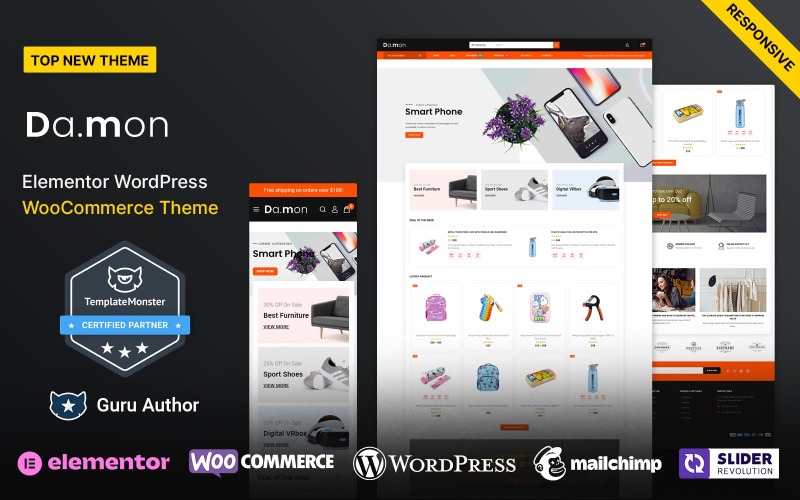 Damon - Mega Mağaza ve Çok Amaçlı WooCommerce Teması