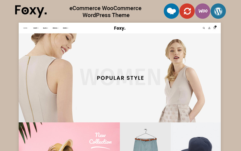 Foxy - módní doplňky WooCommerce téma