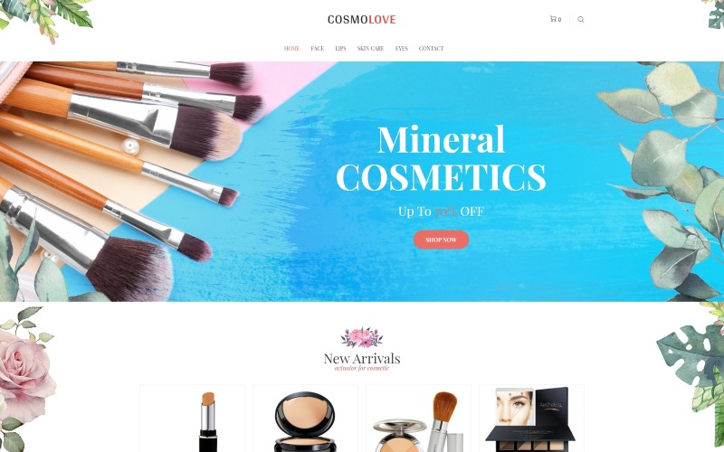 Cosmolove -化妆品元素木材商业主题