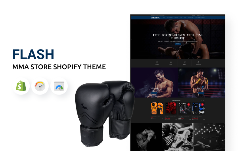 MMA商店Flash - Shopify主题