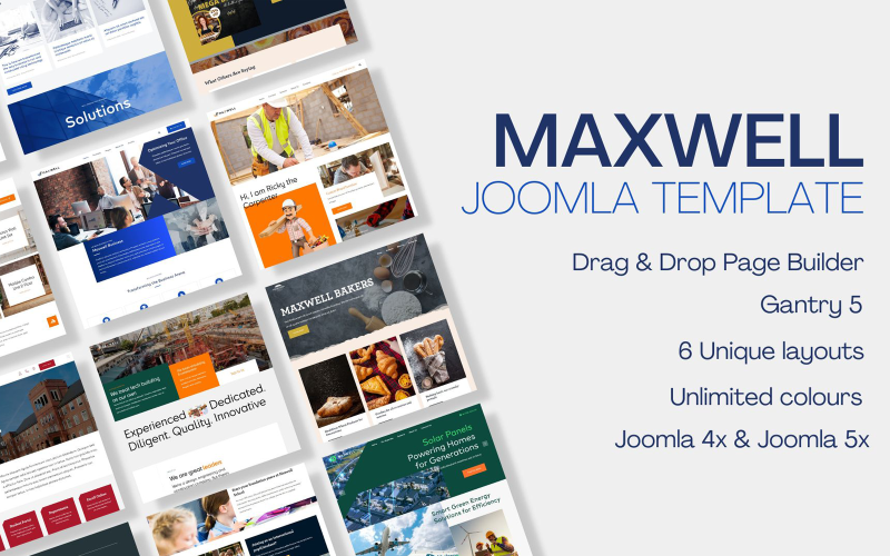 Maxwell multifunctionele Joomla-sjabloon