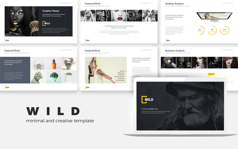 Wild Minimal Creative Presentation - Keynote template