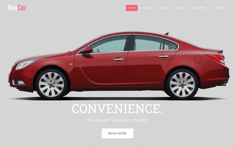RenCar -汽车准备使用的最小Novi HTML网站模板