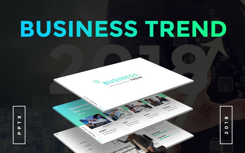 Business Trend 2018 PowerPoint template