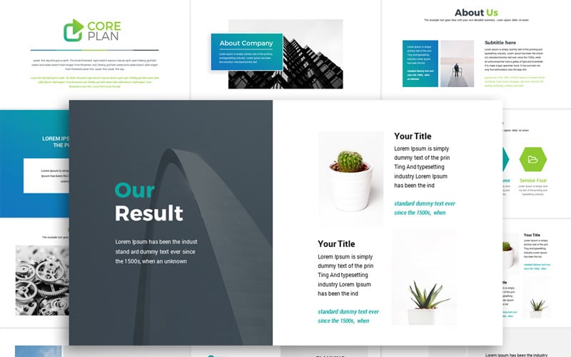 Creative Minimal Presentation PowerPoint template