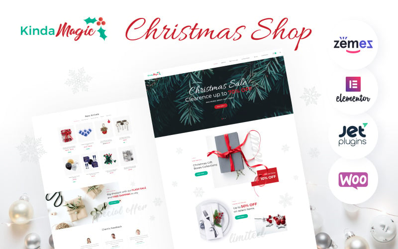 Kinda Magic - varázslatos és inspiráló karácsonyi WooCommerce téma