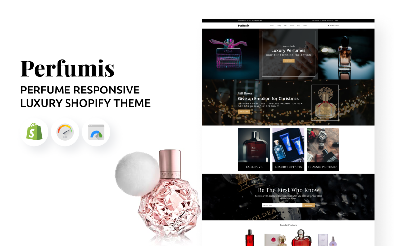 Perfumis - чуйна розкішна тема Shopify