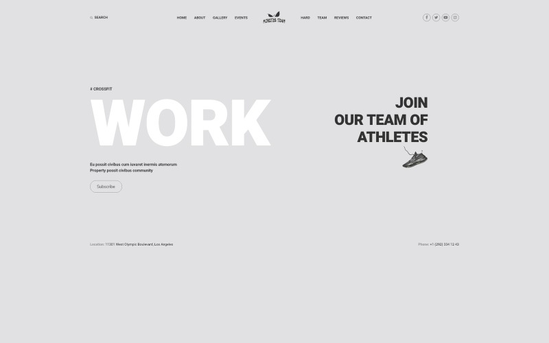 og体育首页 Team - CrossFit Sticky Menu Bright Joomla sablon