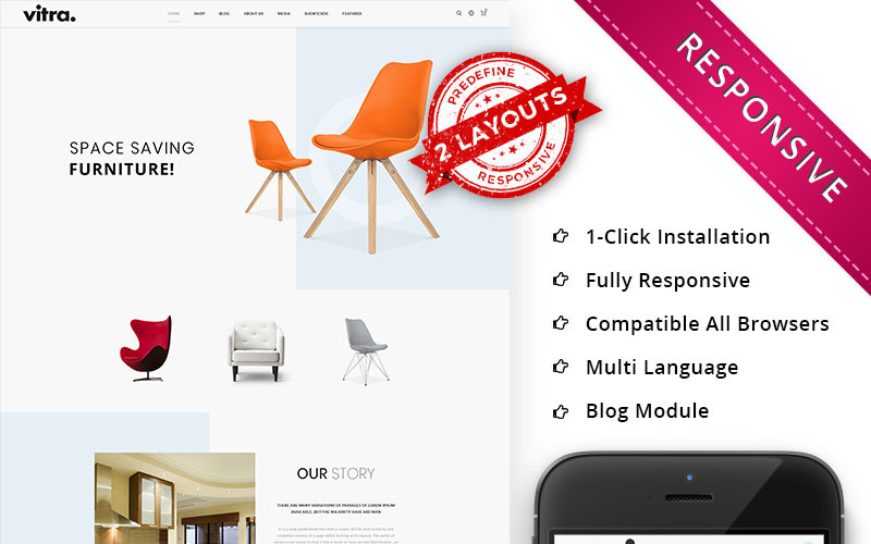 Vitra - uniwersalny responsywny motyw WooCommerce