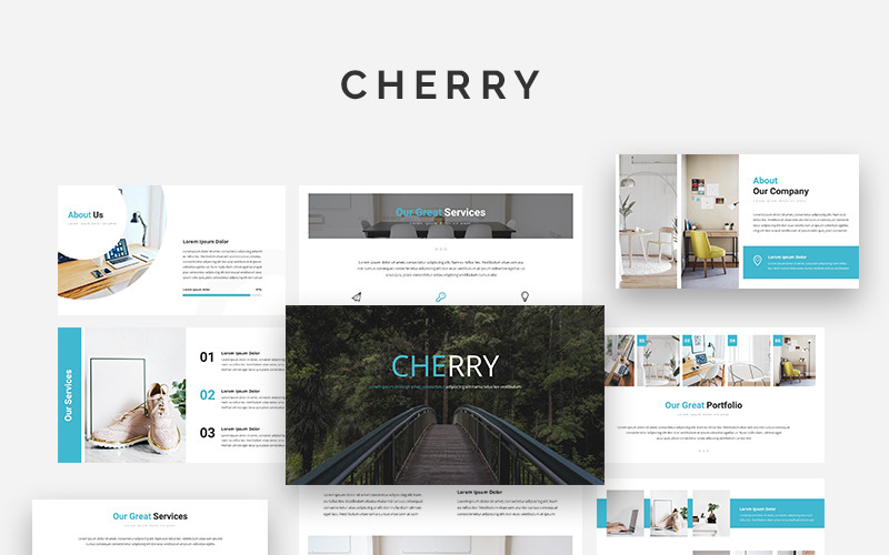 Cherry Creative PowerPoint template