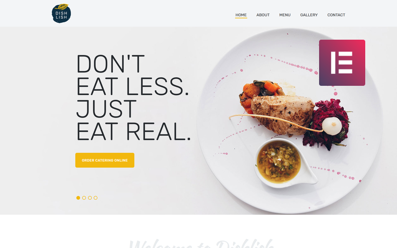 Dishlish - Tema classico WordPress Elementor multiuso per ristorante