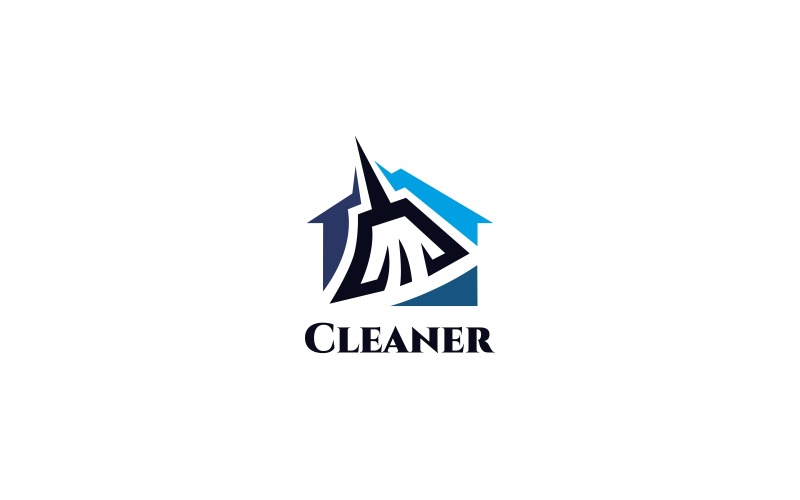 Шаблон логотипа Cleaner