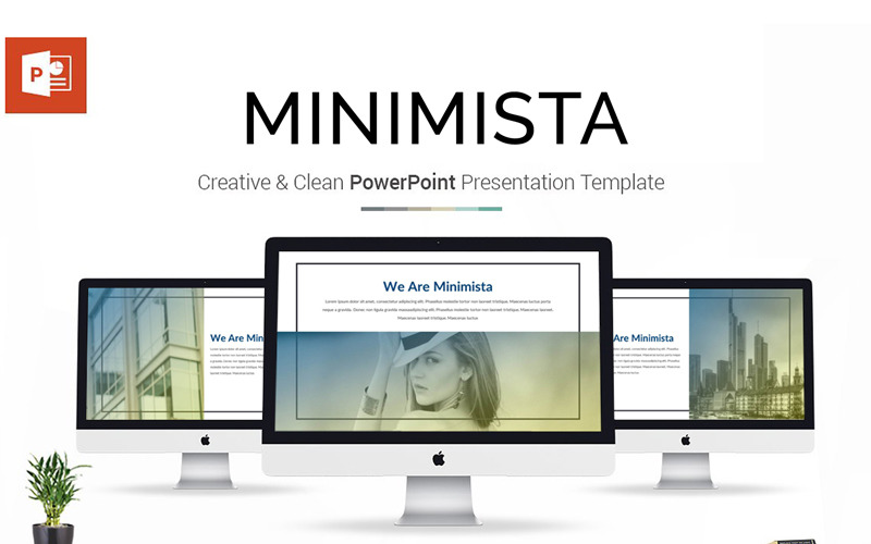 Minimista PowerPoint şablonu