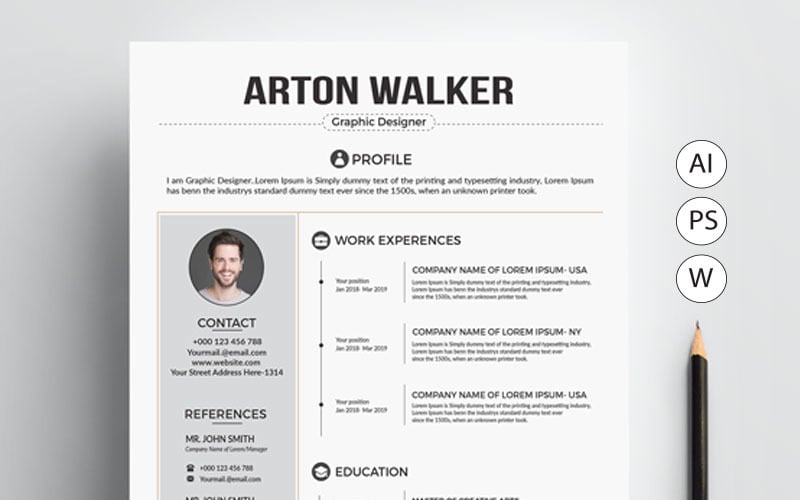 John Smith Resume Template 77401 TemplateMonster