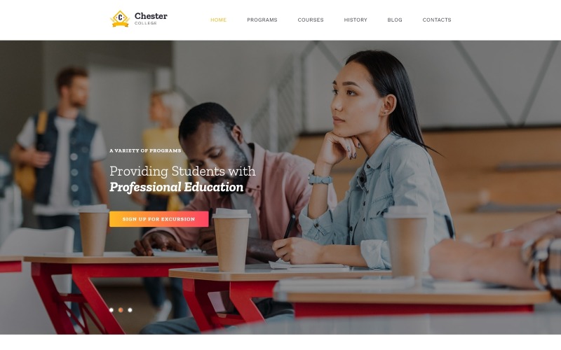 Chester - Egyetemi Modern HTML Bootstrap céloldal sablon