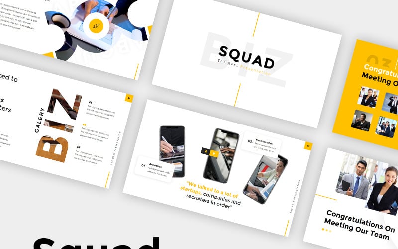 Squad Biz PowerPoint template