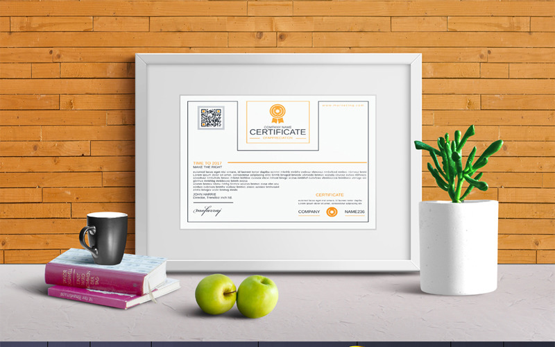 Square Certificate Template