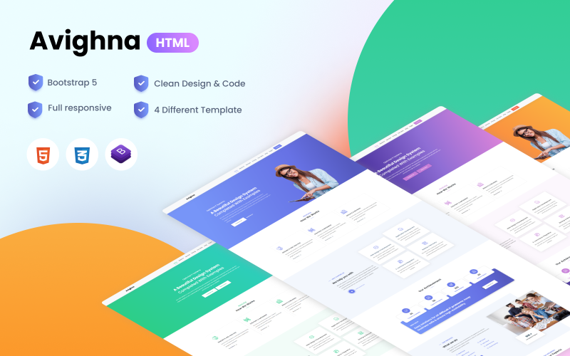 Avighna - Responsive Minimal Business Website Mall