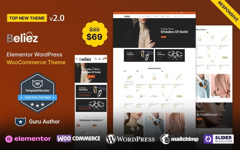 Beliez - Jewelry  Shop WooCommerce Theme