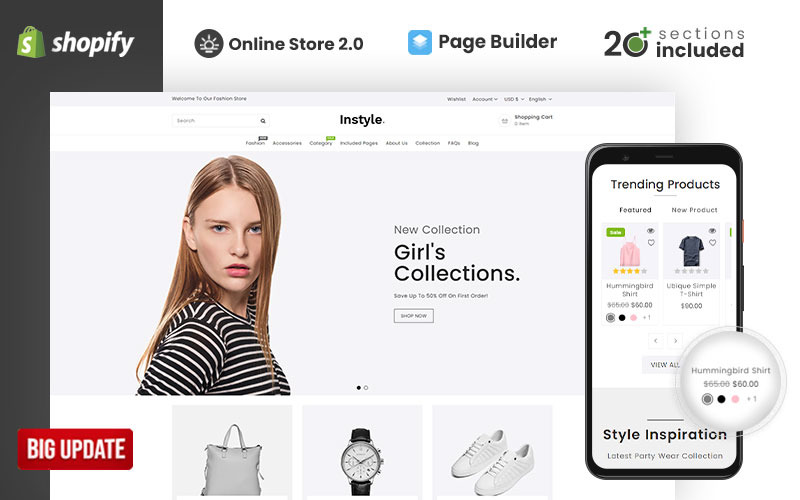 Instyle Fashion: Trendiges Shopify-Theme für Ihren Online-Shop