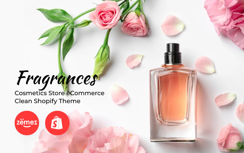 香水-清洁购物主题电子商务化妆品商店