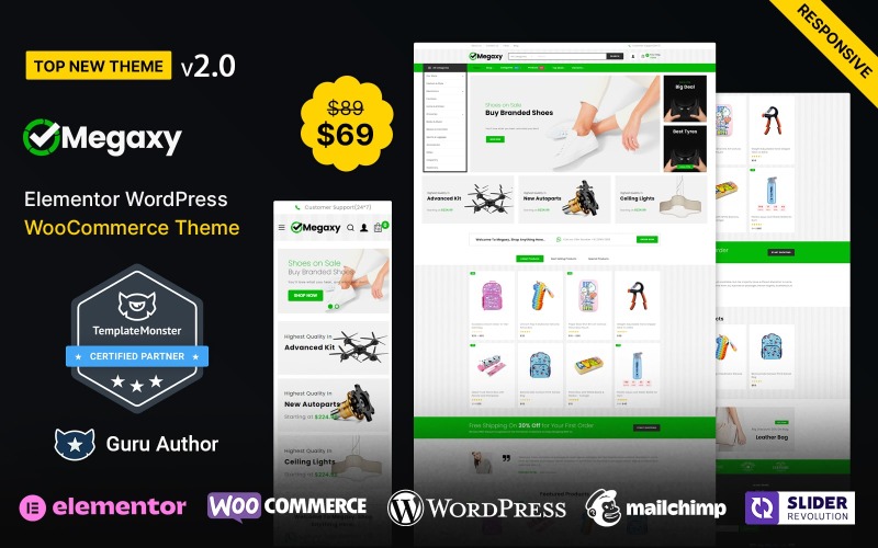 Megaxy - Mega Shop och Mode och Multipurpose WooCommerce Theme