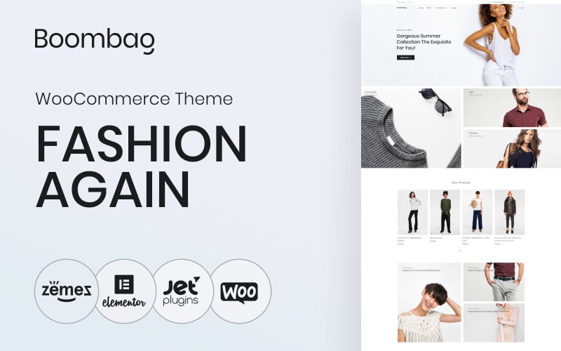 Boombag - WooCommerce主题现代元素电子商务服装