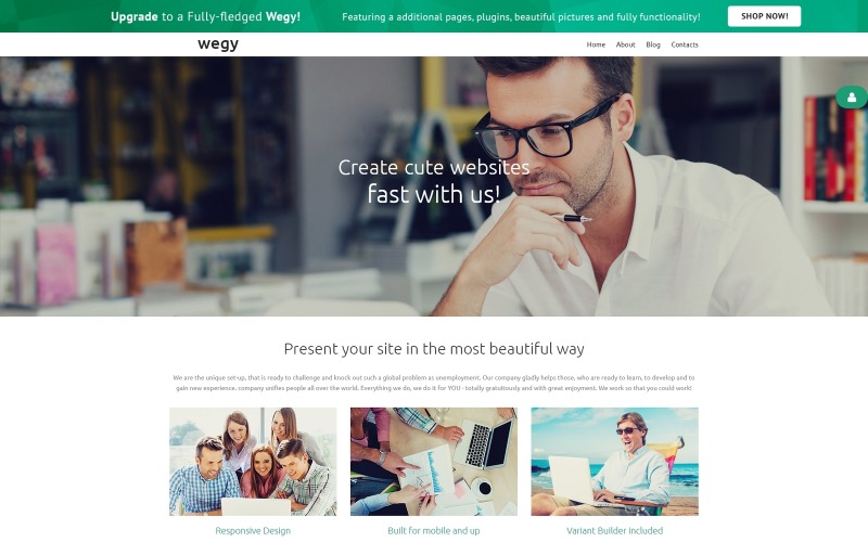 Wegy - Consulenza moderna template Joomla