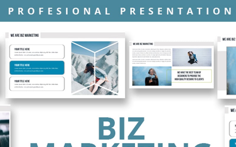 Modèle PowerPoint de marketing commercial