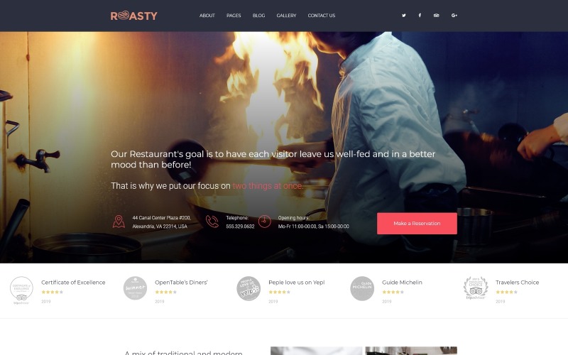 Roasty - Steakhouse -Modern Joomla Şablonu