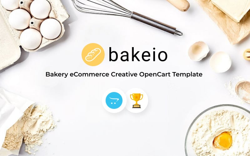 Bakeio -烘焙电子商务创意OpenCart模板