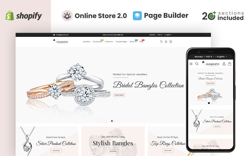 Elements Jewellery Store Shopify Theme