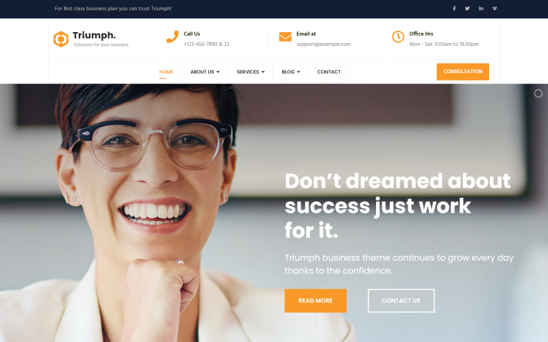 Triumph - doradztwo i profesjonalny szablon Joomla