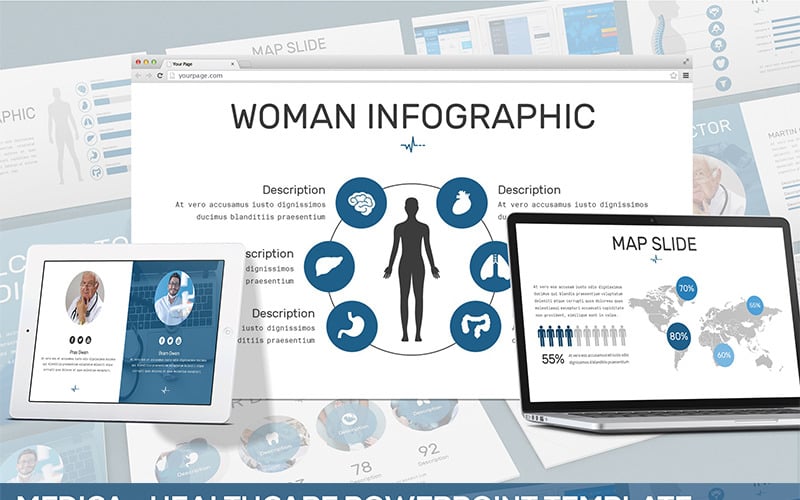 Medica - Modèle PowerPoint de soins de santé