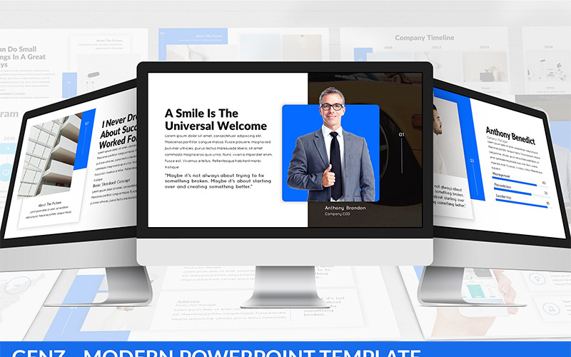 Genz - Modern PowerPoint template