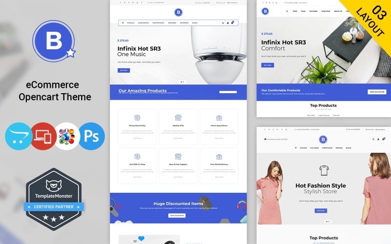 BigStar  - Fashion Furniture and Electronics Multipurpose Store OpenCart Template