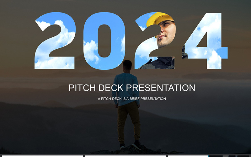 Modèle PowerPoint de pitch deck 2024