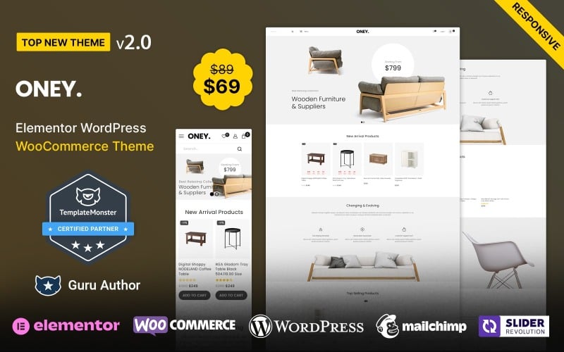 Oney - Furniture and Home Decor WooCommerce Theme