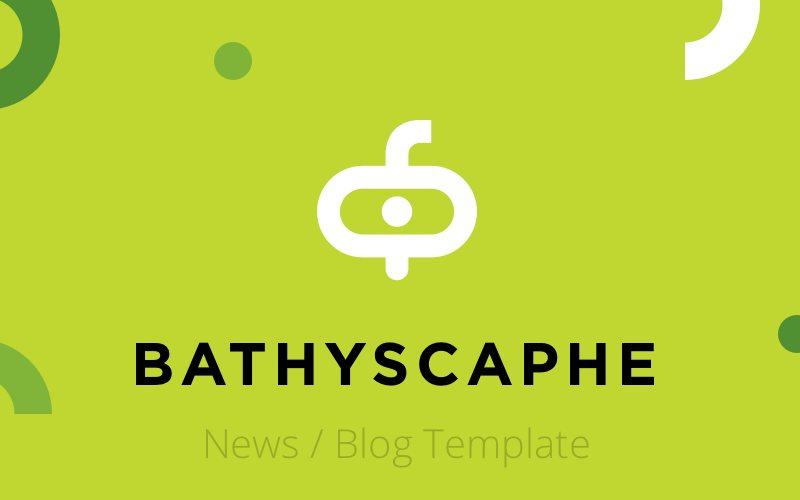 Bathyscaphe —发布/新闻/博客素描模板