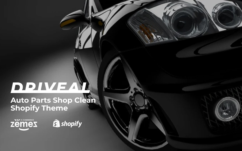 Driveal - Auto Parts Shop Czysty motyw Shopify
