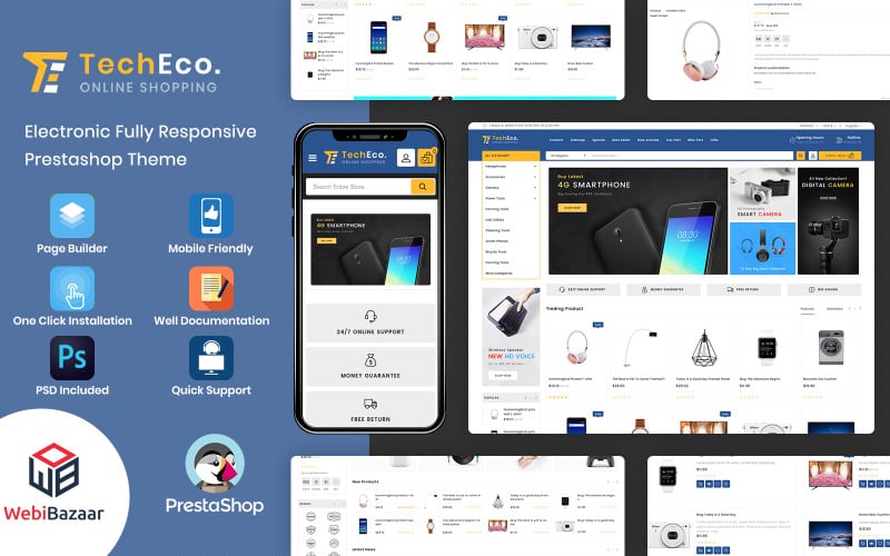 Techeco -市场电子PrestaShop模板