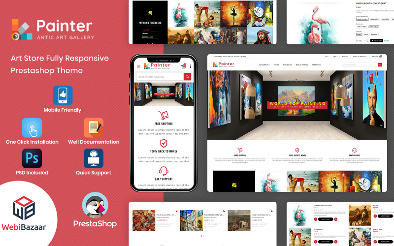 Pintor - Tema multifuncional da PrestaShop responsivo