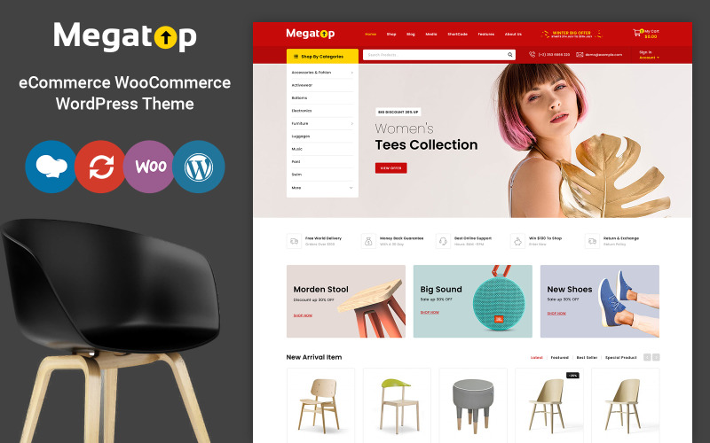 Megatop - Multifunctioneel WooCommerce-thema