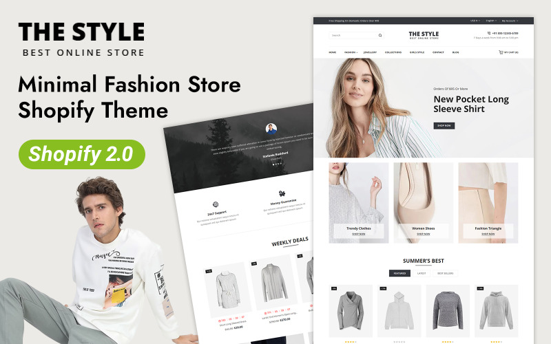 TheStyle - Minimal Fashion Store反应主题Shopify 2.0