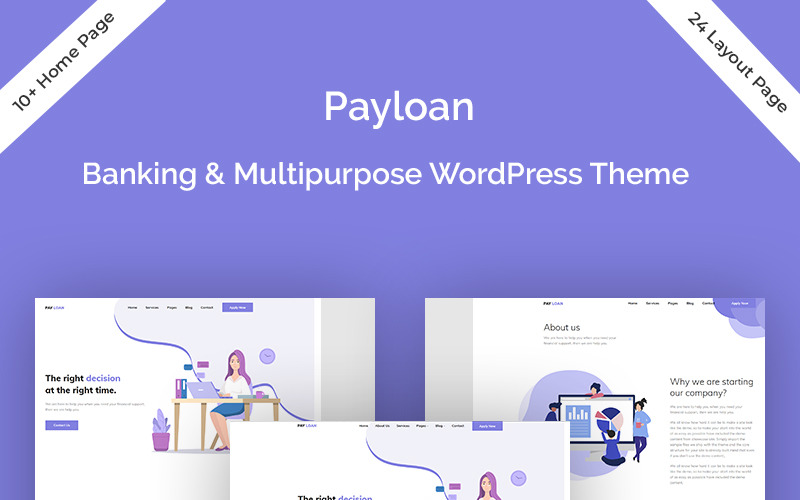 Payloan - Hitel és banki WordPress téma