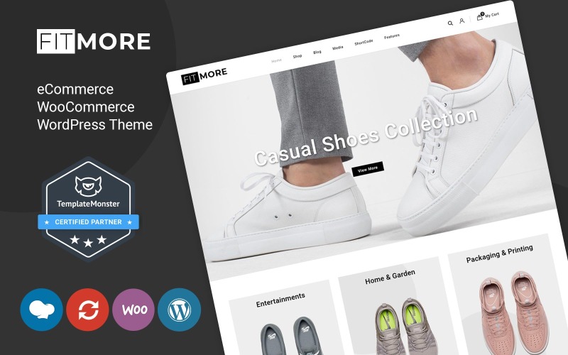 FitMore - Tema de WooCommerce para zapatos