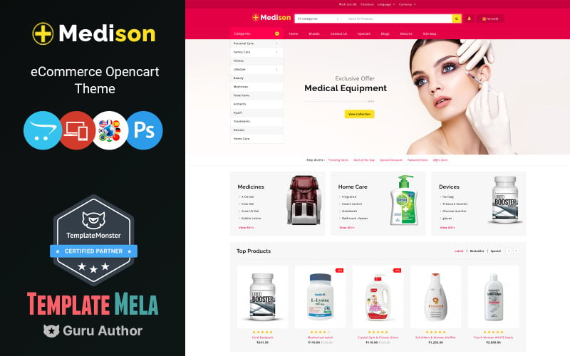 Medison – Drogerie a medicína Šablona OpenCart