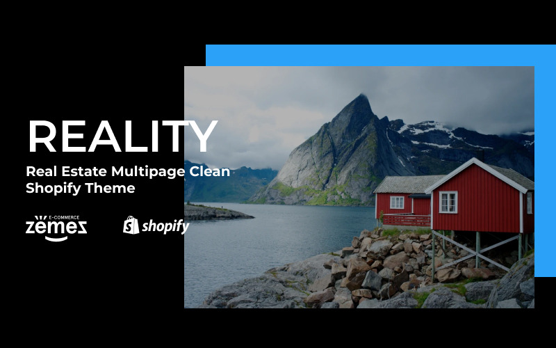 Realidad: tema de Shopify limpio de múltiples páginas de bienes raíces
